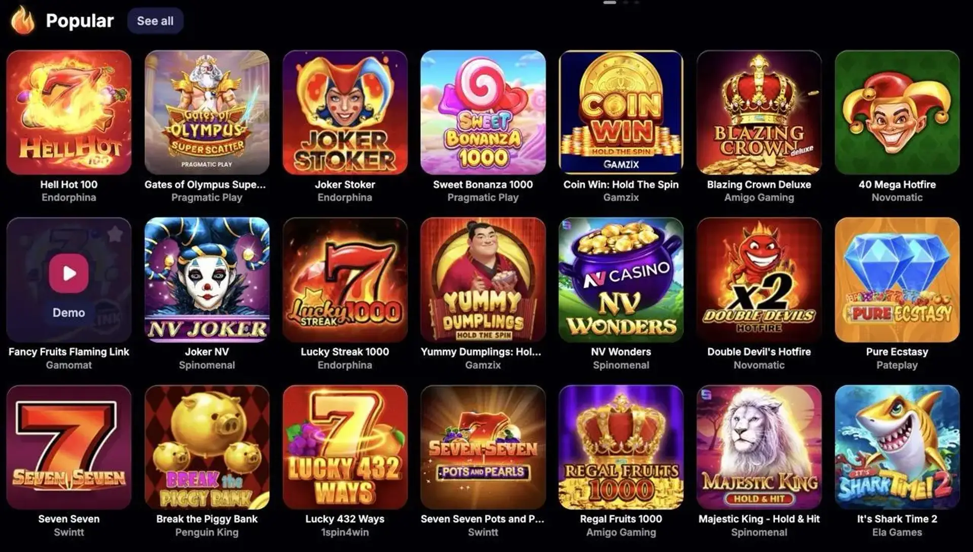 Slot Spiel Screenshot